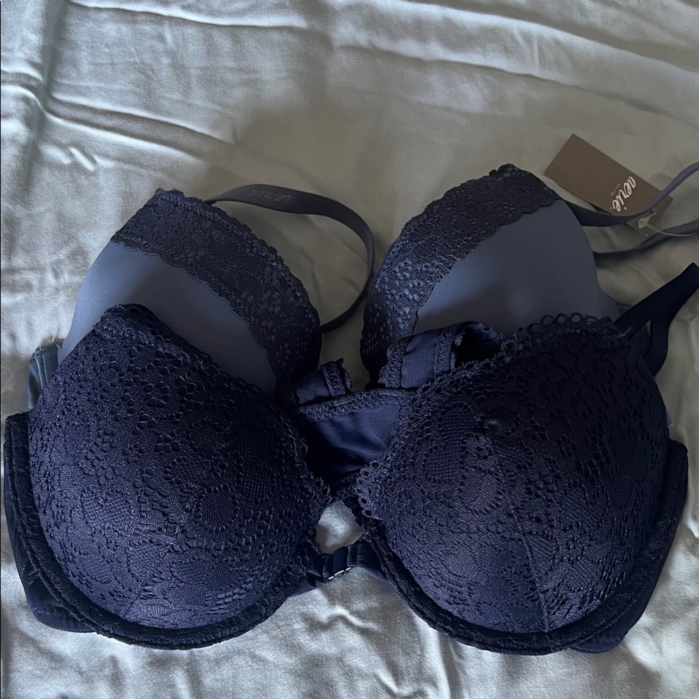 Aerie Lace Bra in Deep Navy